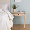 East At Mains Benton Brown Rubberwood Rectangle Accent Table