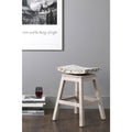 East At Mains Lawson Brown Coconut Chip Square Counter Stool