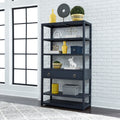 Midnight Wire Brushed Denim Accent Bookcase