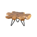 East At Main Misool 9 Live Edge Teak Riser With Iron Base Small