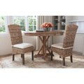 East At Mains Odessa Casual Grey Textured Chair Set Of 2