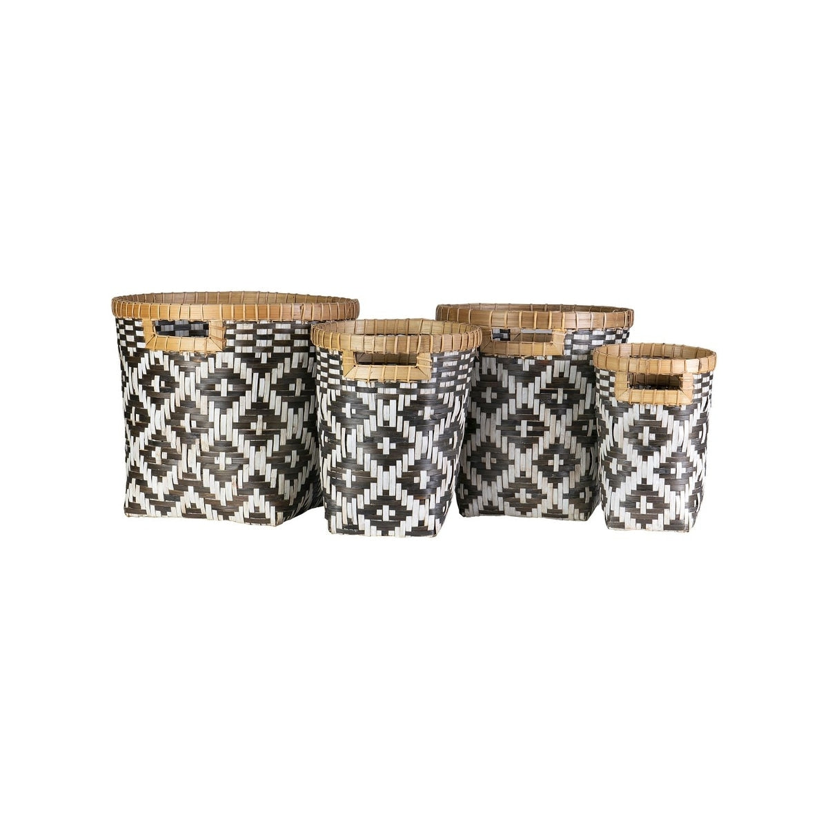 East At Main Nefertiti Woven Basket 16 W X 16 D X 14.5 H