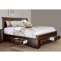 Eastern King Size Bed With 6 Drawers Brown