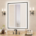 Easy Install Bathroom Mirror Tempered Glass Wall Led Mirror