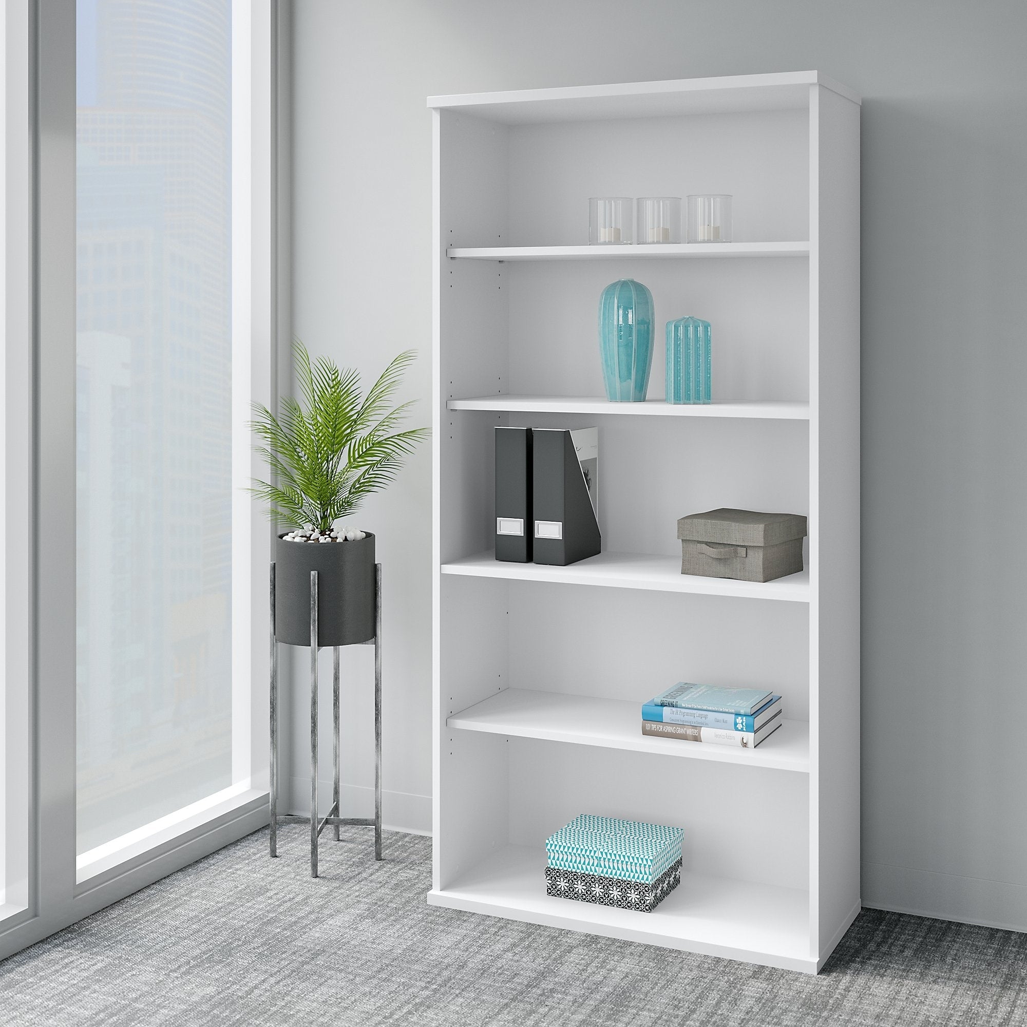 Easy Office 5 Shelf Bookcase By Bush Business Furniture