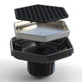 Ebbe America Ethx Hex Tile In Hex Drain