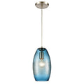 Ebbtide 6 Inch Wide 1 Light Mini Pendant In Satin Nickel