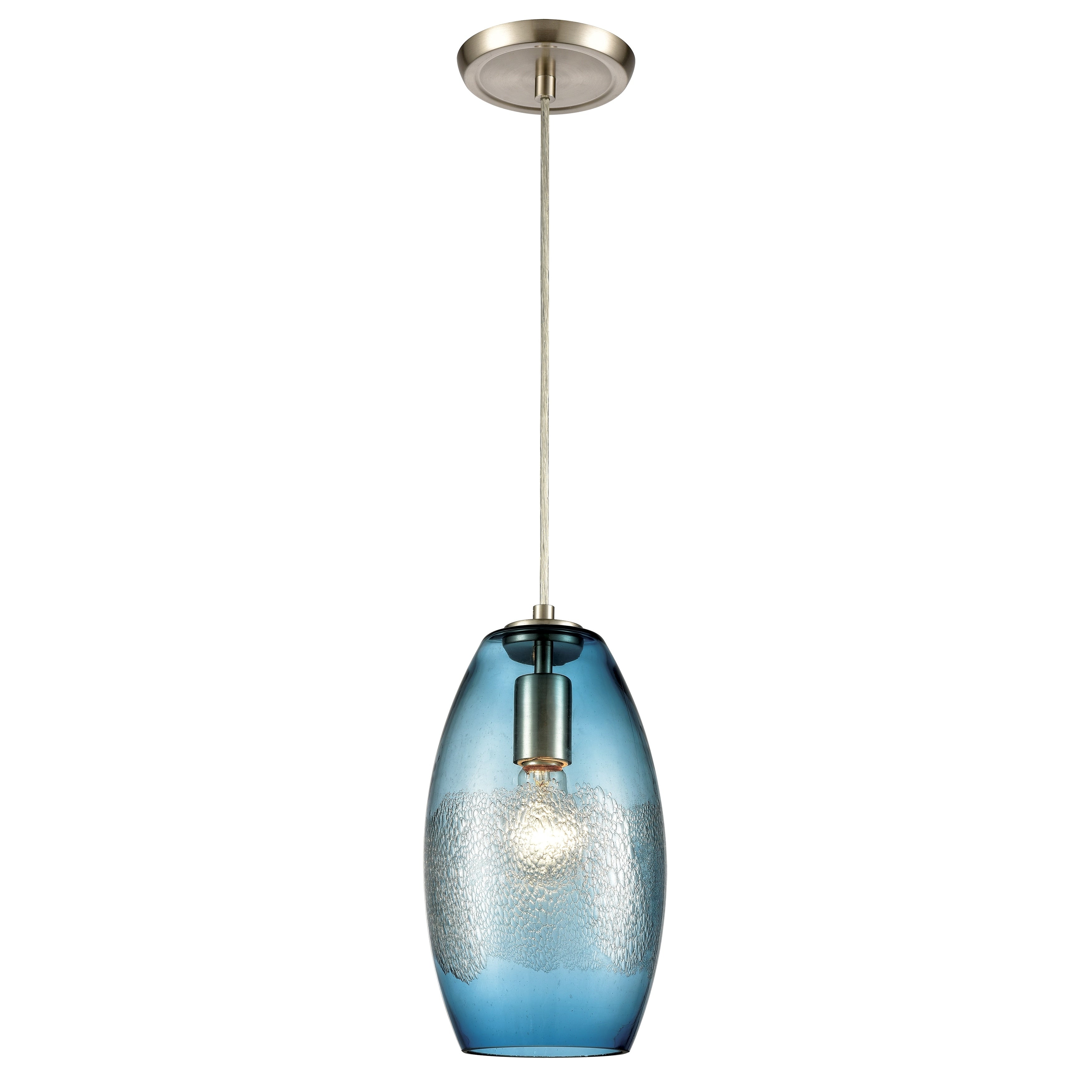 Ebbtide 6 Inch Wide 1 Light Mini Pendant In Satin Nickel