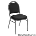 Fabric Padded Stacking Chairs Set Of 4
