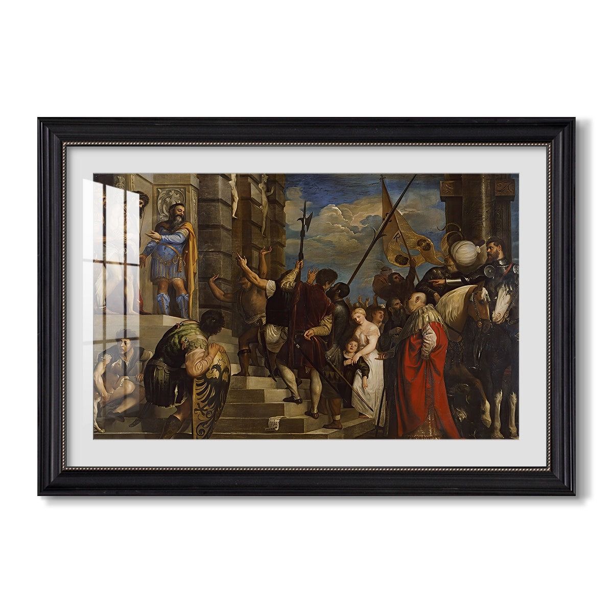 Ecce C 1543 Titian Custom Framed Print