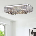 Echion 8 Light Chrome Flush Mount