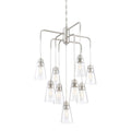 Echo 9 Light Chandelier Satin