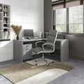 Office By Kathy Ireland Echo L Shaped Desk With Mobile File Cabinet In Pure White
