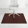 Eco Bamboo Deluxe Rectangular Cherry Chair Mat 60 X 48