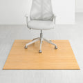 Eco Bamboo Deluxe Rectangular Natural Chair Mat 60 X 48