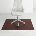 Eco Bamboo Standard Rectangular Cherry Chair Mat 52 X 48