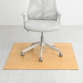 Eco Bamboo Standard Rectangular Natural Chair Mat 42 X 48
