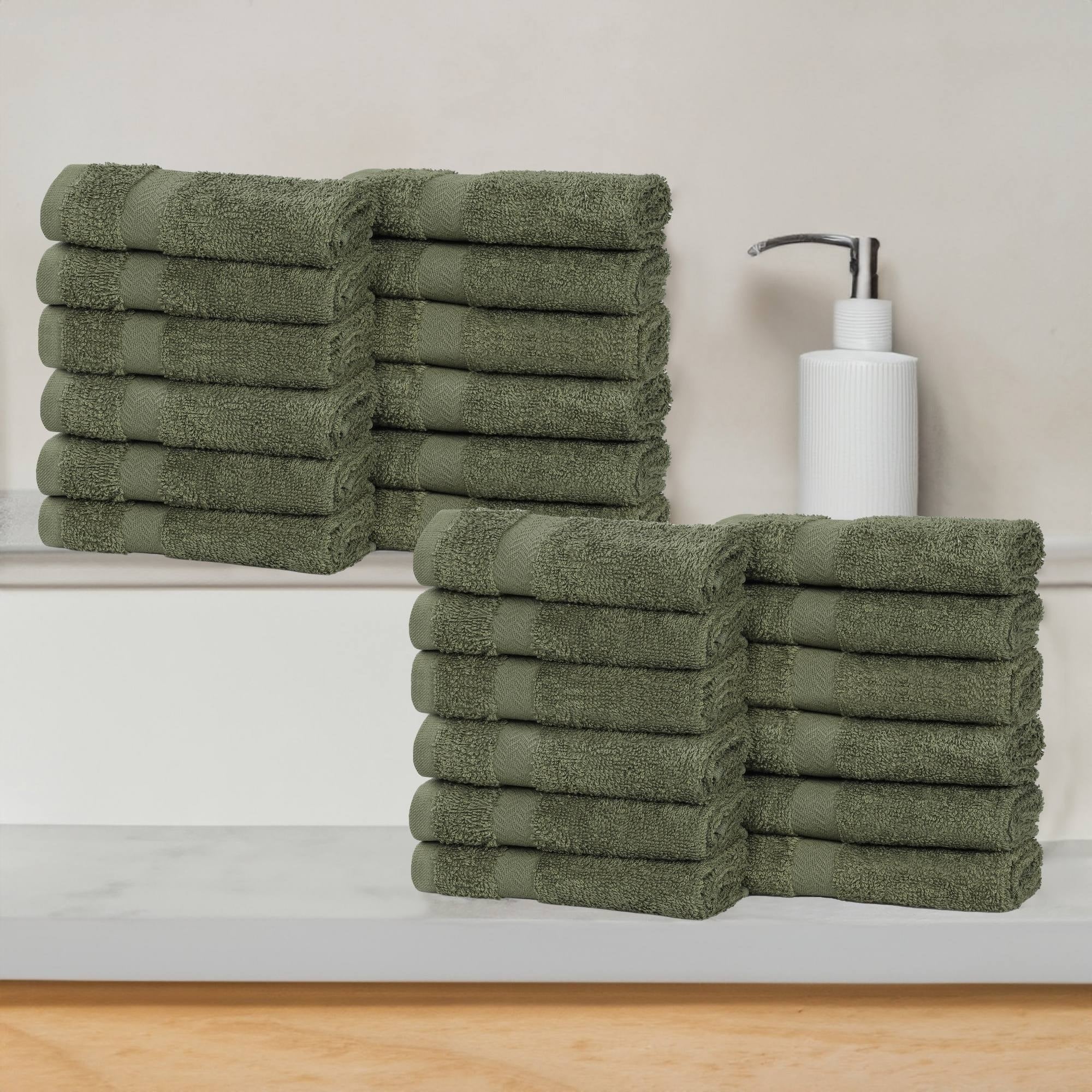 Superior 100 Percent Cotton Eco Friendly 24 Piece Towel Set