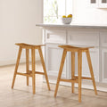 Eco Ridge By Bamax Eco09Ca Tigris 26 Counter Height Stool With Tiger Bamboo Caramelized Set Of 2