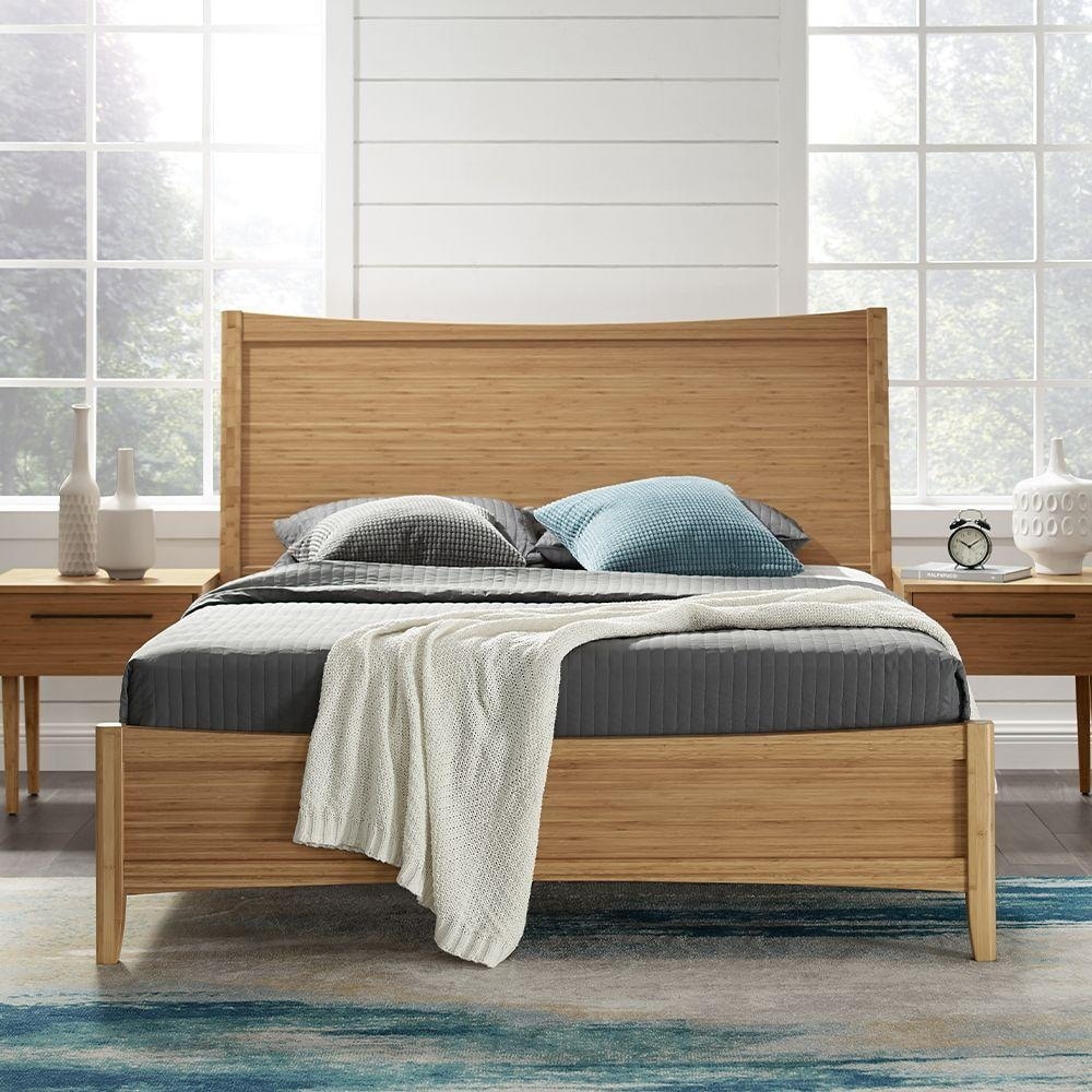 Eco Ridge By Bamax Eco01Ca Willow Panel Queen Platform Bed Caramelized