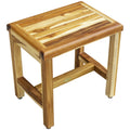 18 Ecodecors Earthyteak Eleganto Solid Teak Shower Stool Earthyteak Finish