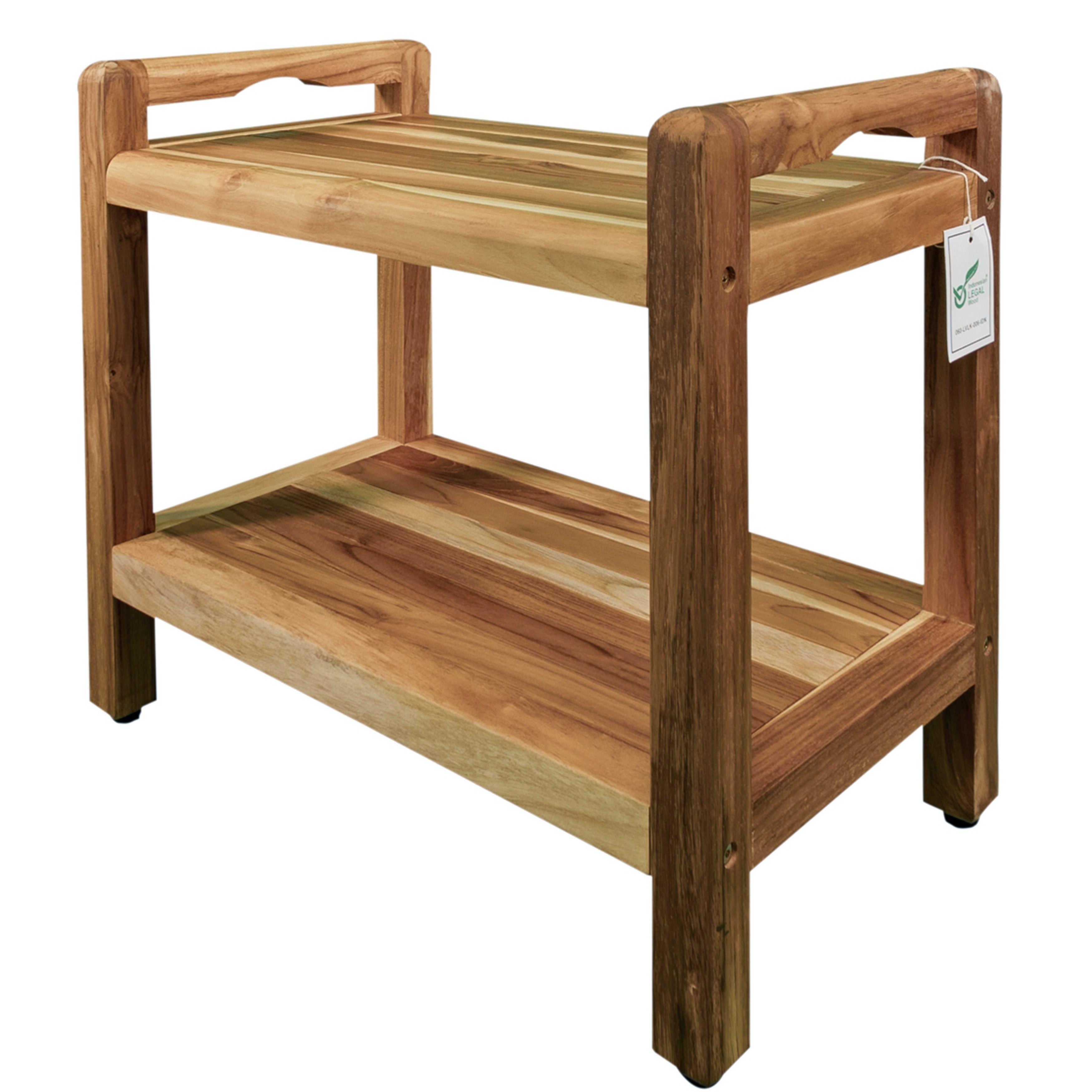 Ecodecors Eleganto 24 Shower Bench With Shelf Liftaide Arms