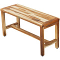 35 Ecodecors Earthyteak Eleganto Solid Teak Shower Bench Earthyteak Finish