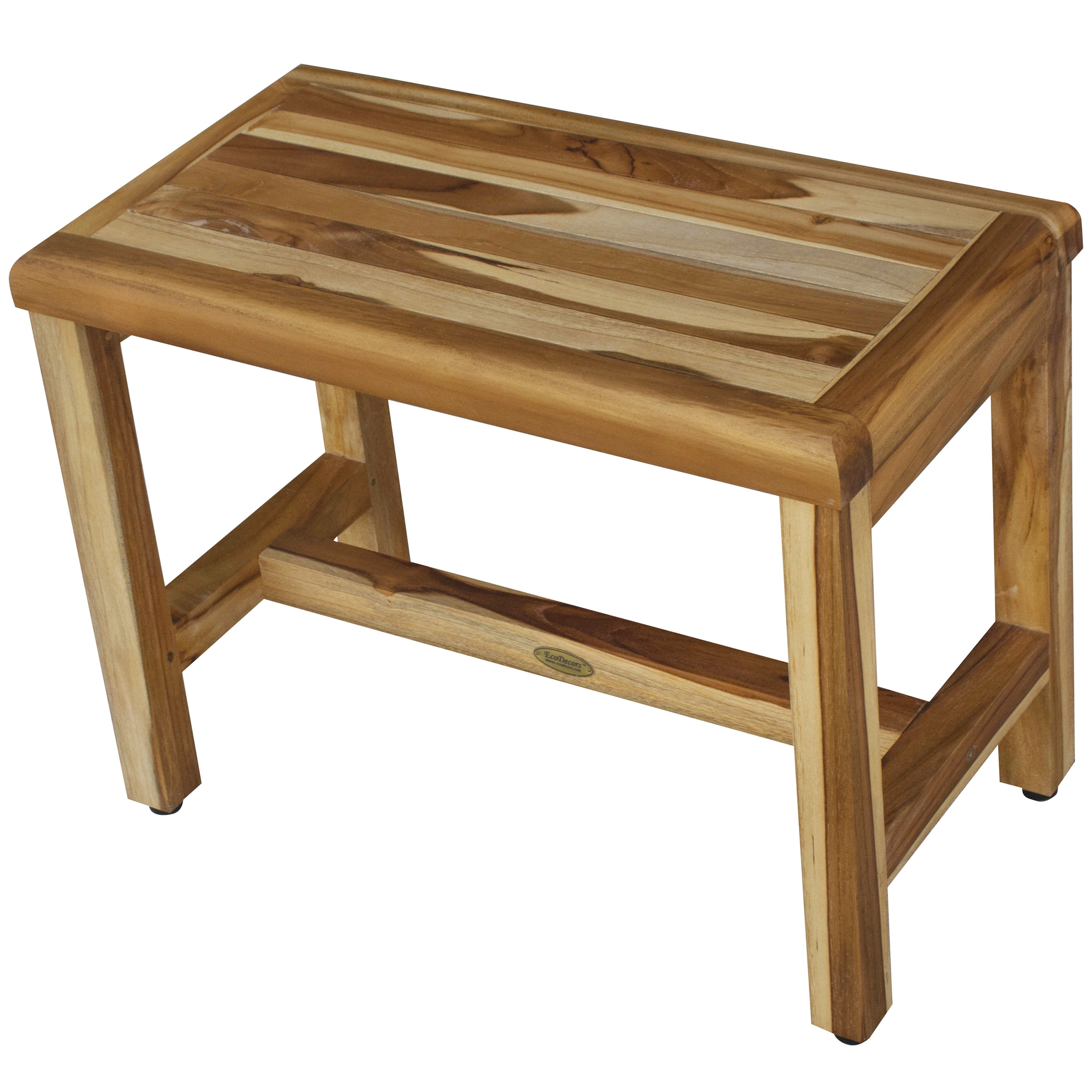 24 Ecodecors Earthyteak Eleganto Solid Teak Shower Bench Earthyteak Finish
