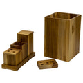 Ecodecors Eleganto Teak Bathroom Amenities Set N A
