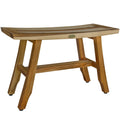 28 Ecodecors Satori Solid Teak Shower Bathroom Bench In Earthyteak Finish