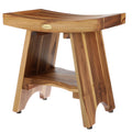 Ecodecors Serenity 18 Eastern Style Shower Stool With Shelf