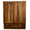 Ecodecors Tranquility Solid Teak Bathroom Wall Cabinet Fully Assembled N A