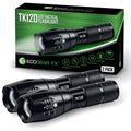 Ecogear Fx Tk120 Led Tactical Flashlight With Strobe 2 Pack