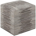 Edelira Modern Patchwork White 18 Pouf
