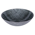 Eden Bath Silver Squares Glass Vessel Sink
