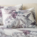 Eden Off White and Smoked Mauve Linen Full/Queen Duvet Cover