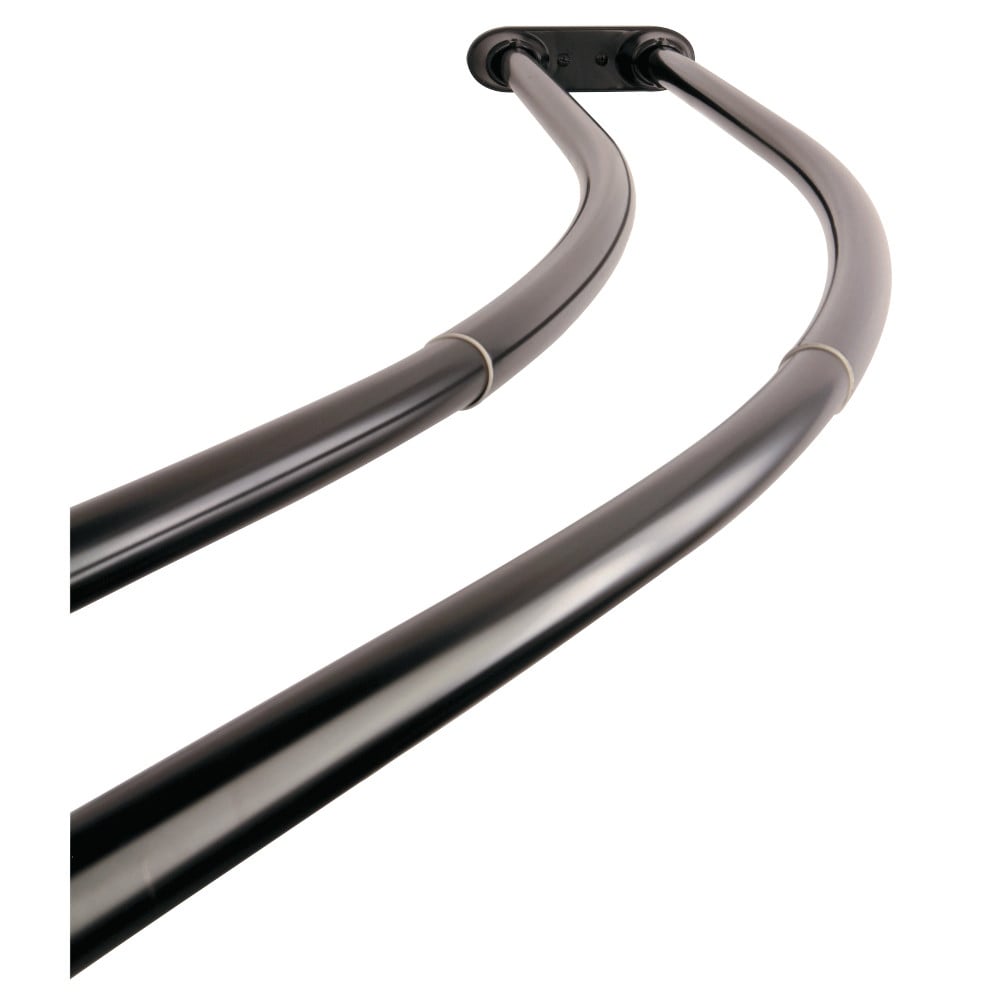 Edenscape Adjustable 60 72 In. Double Curved Stainless Steel Shower Curtain Rod
