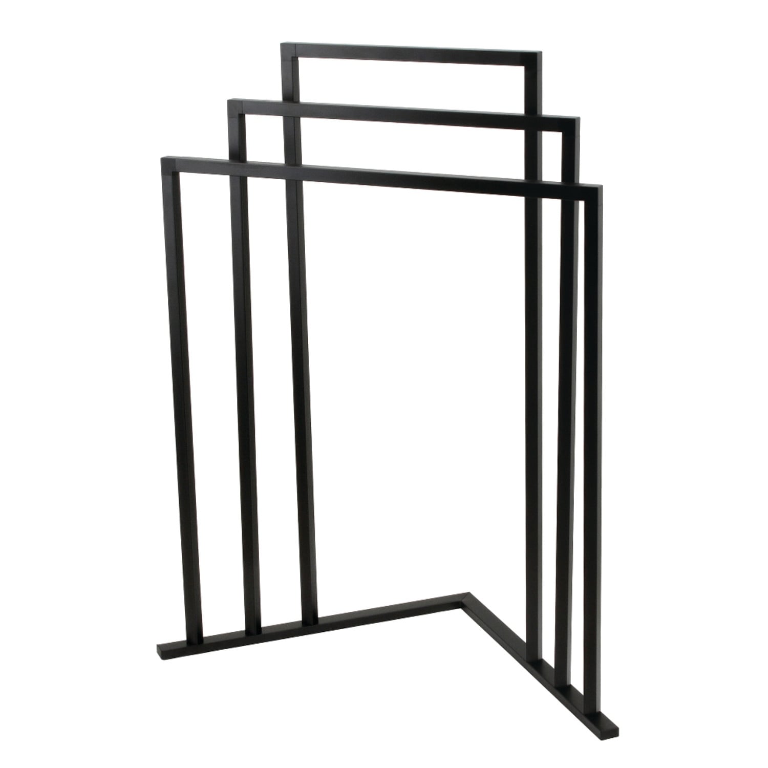 Oil Rubbed Bronze 3 Tier Iron Construction Corner Towel Rack