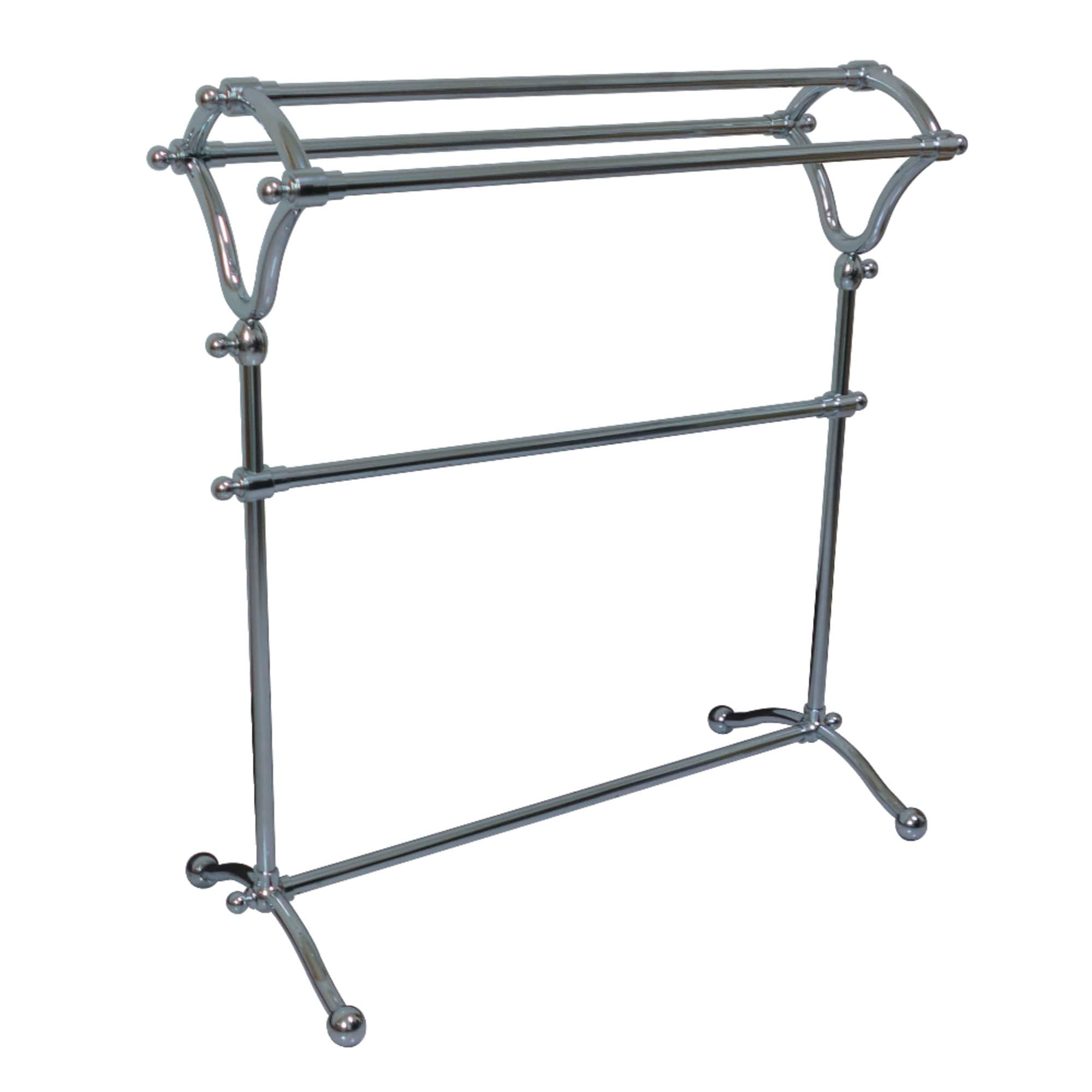 Pedestal Chrome Bathtowel Rack