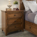 Ediline 3 Drawer Wood Modular Storage Nightstand With Charging Station By Inspire Q Classic