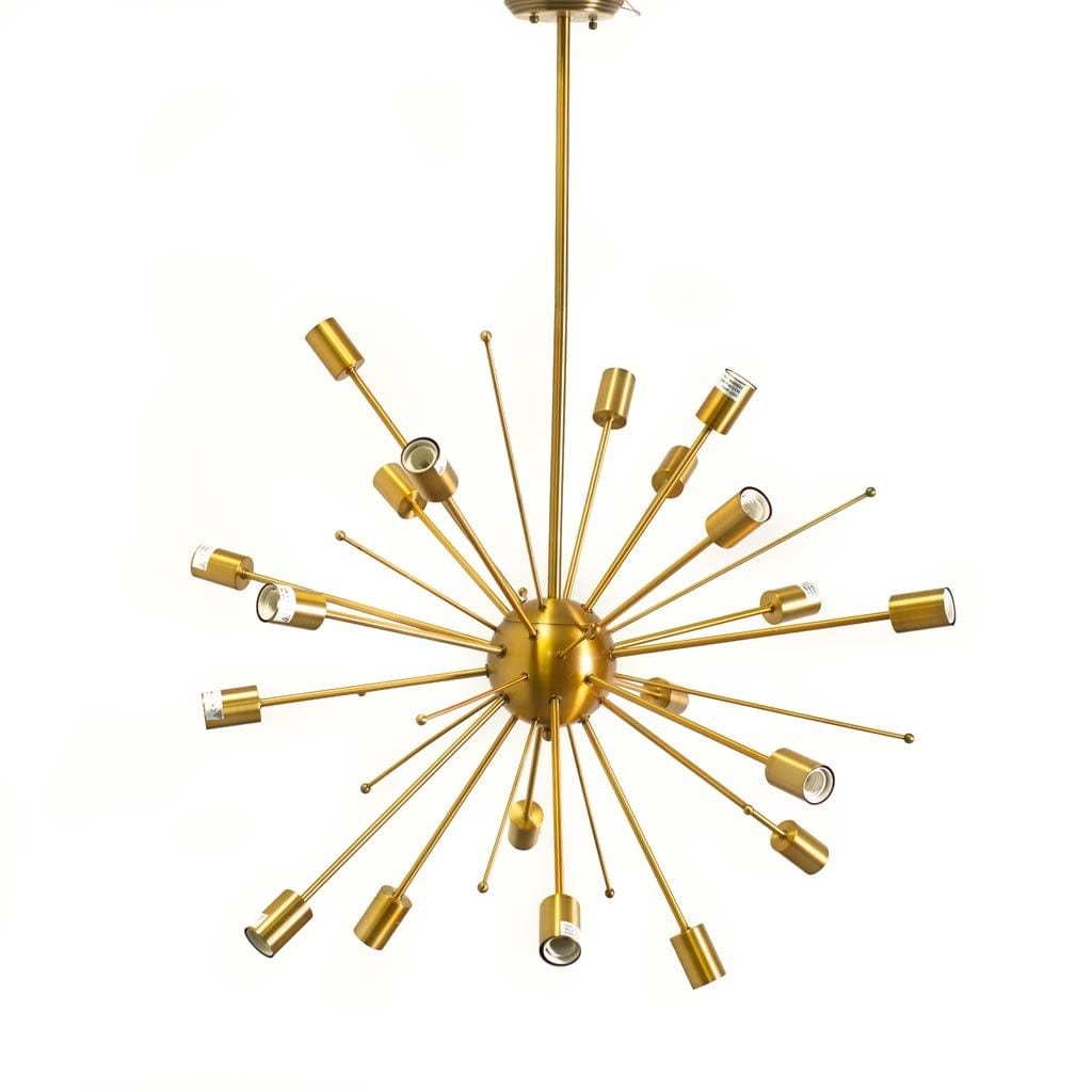 Mercana Edisonna Ii Gold Metal Ceiling Fixture