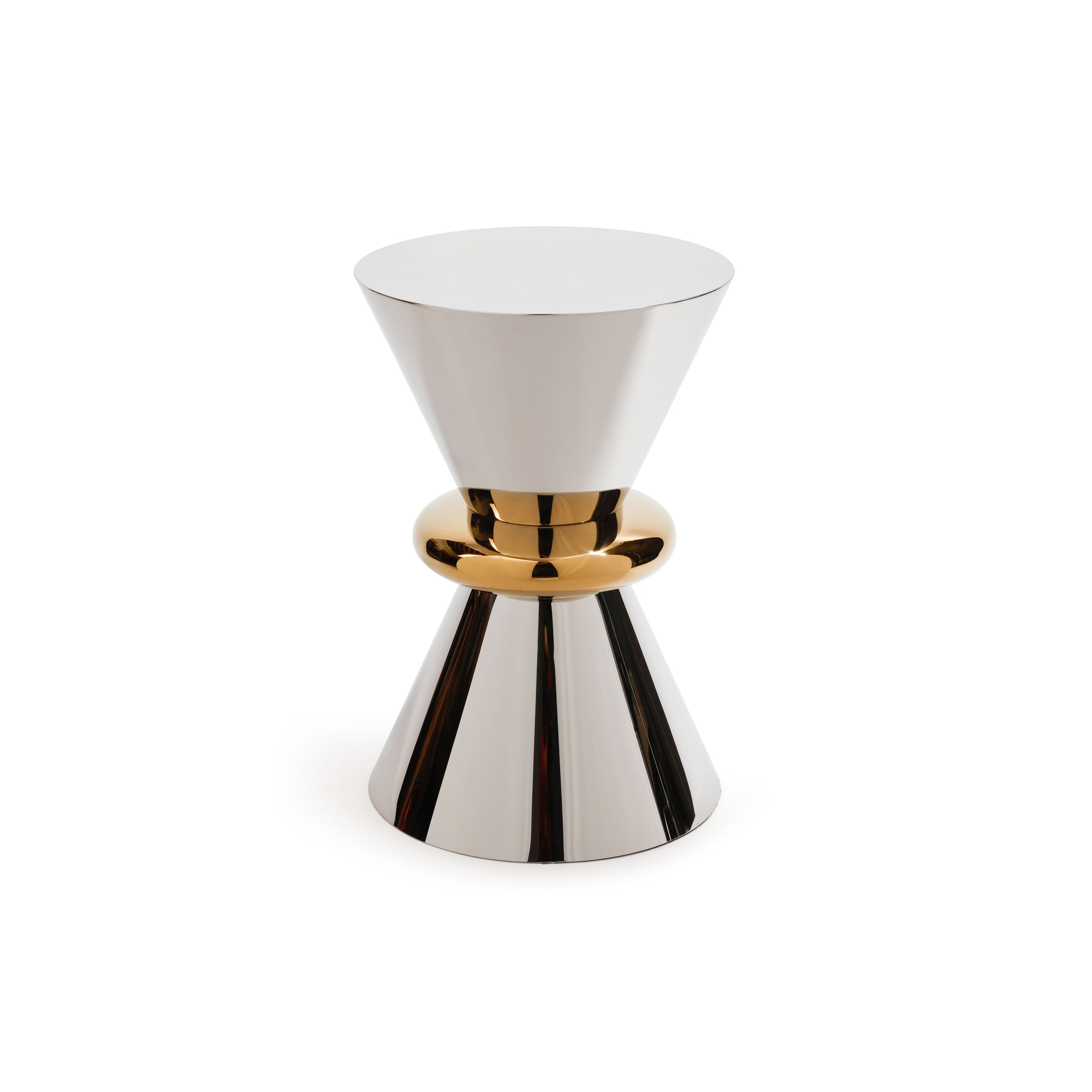 Edition Polished Stainless Steel Side Table