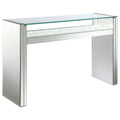 Silver Orchid Evans Silver 1 Shelf Console Table