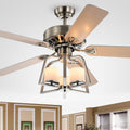 Edreyan Satin Nickel 52 Inch 5 Blade Ceiling Fan