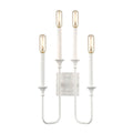 Edward 33 High 4 Light Sconce Matte White 33 Inch Tall