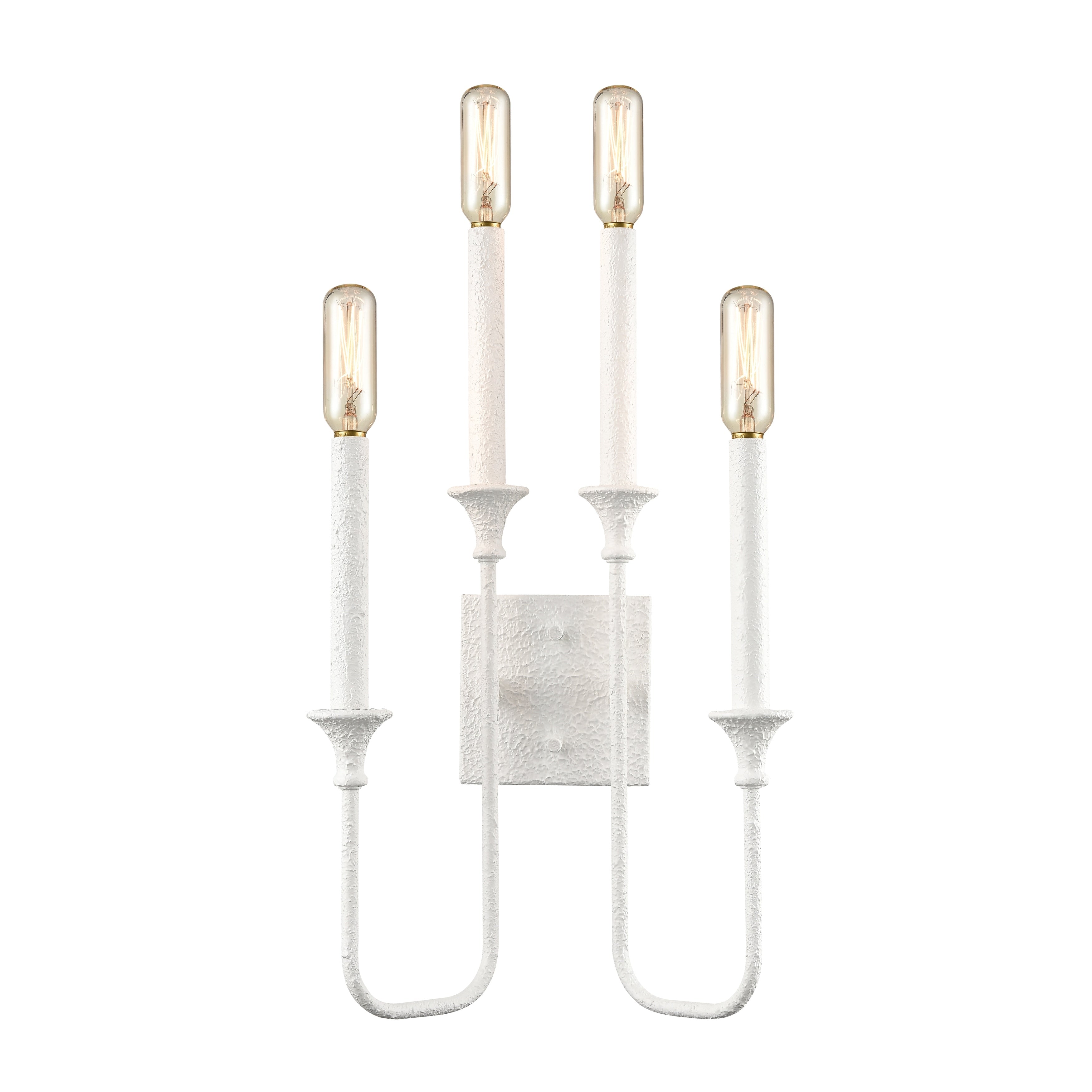 Edward 33 High 4 Light Sconce Matte White 33 Inch Tall