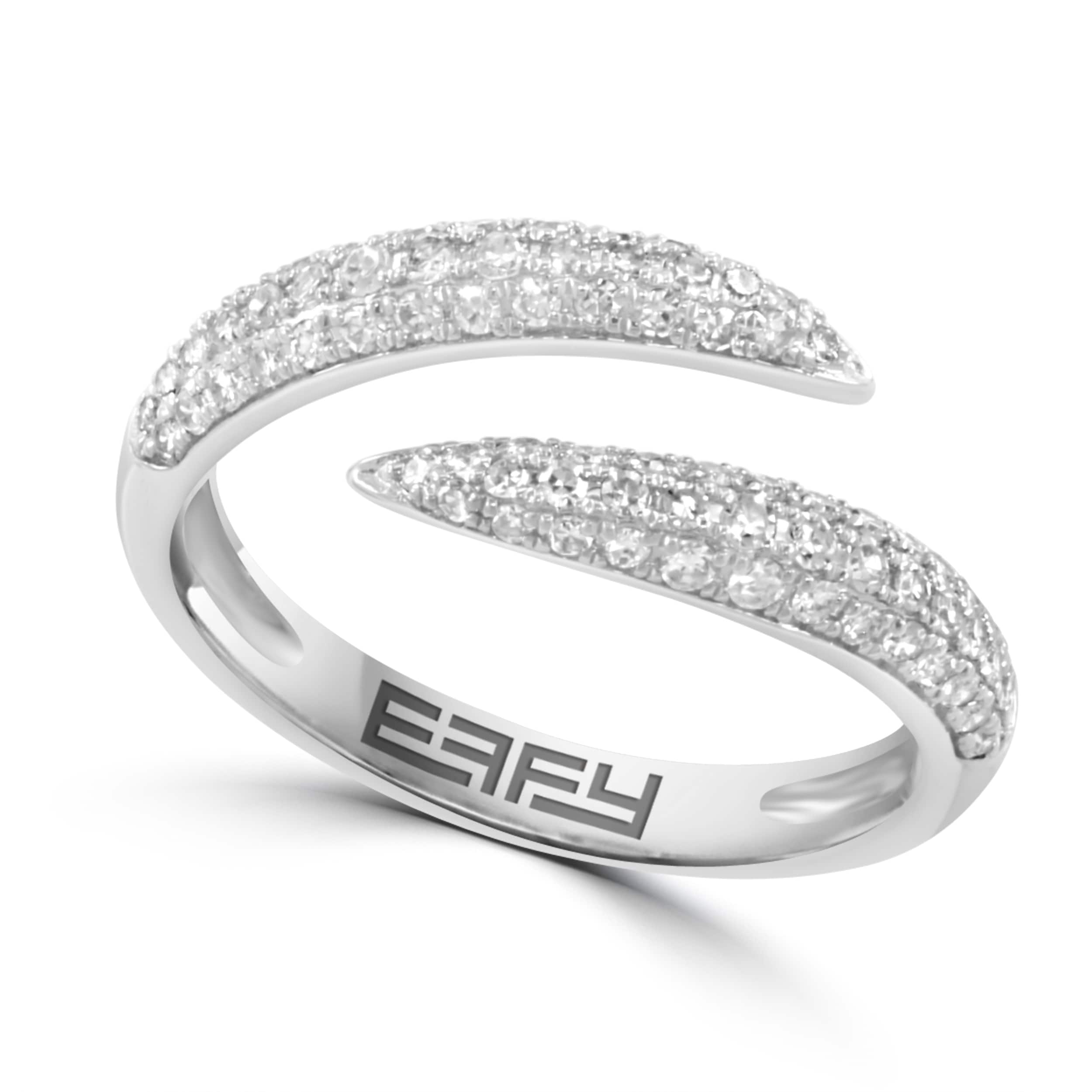 Effy 14K White Gold Diamond Claw Ring