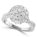 Effy 14K White Gold Diamond Statement Ring
