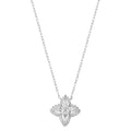 Effy 14K White Gold Lab Grown Diamond Blossom Pendant Necklace