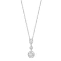 Effy 14K White Gold Lab Grown Diamond Drop Necklace